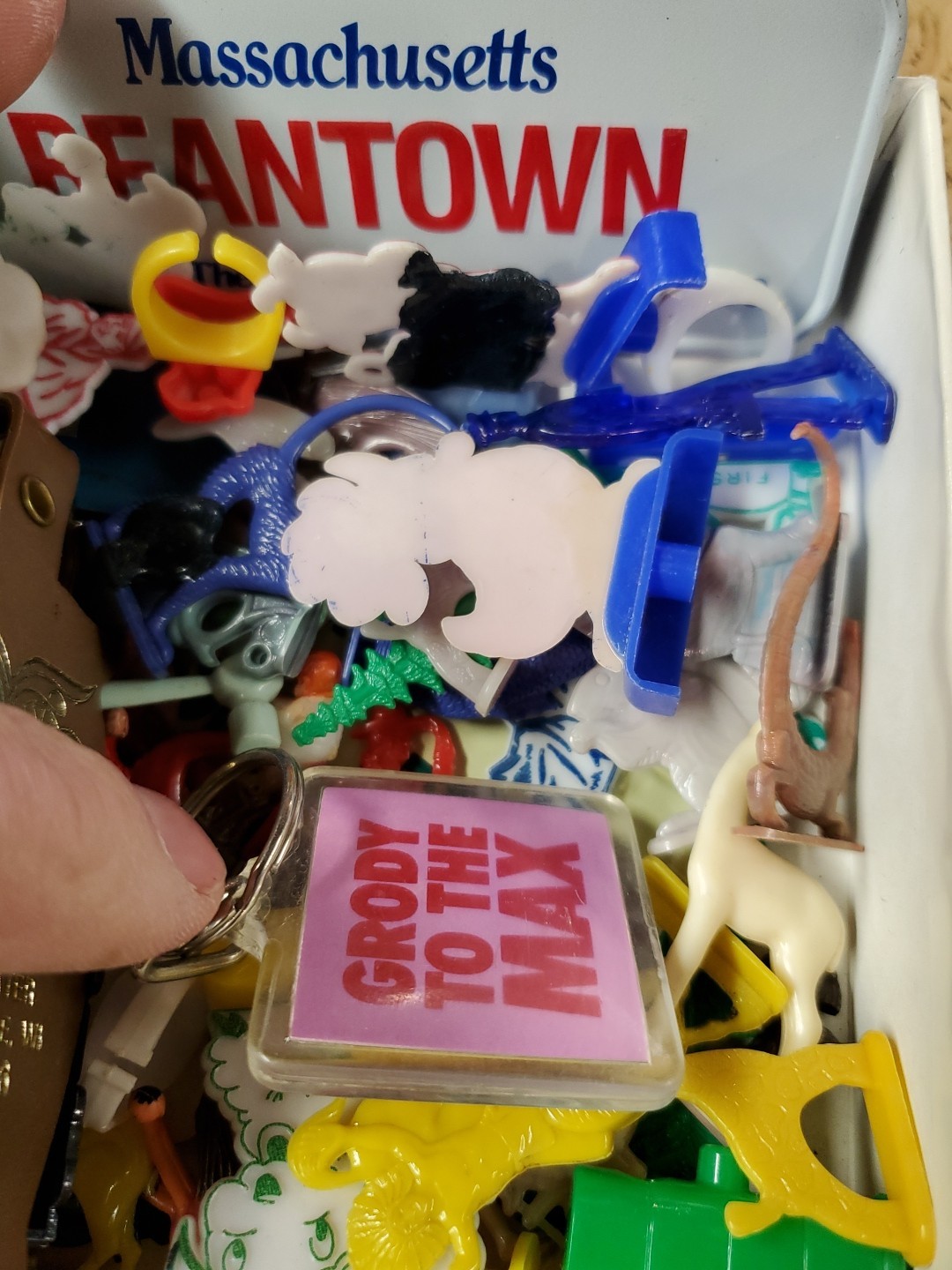 Vintage Plastic Toy Junk Drawer Lot Keychains License Premiums