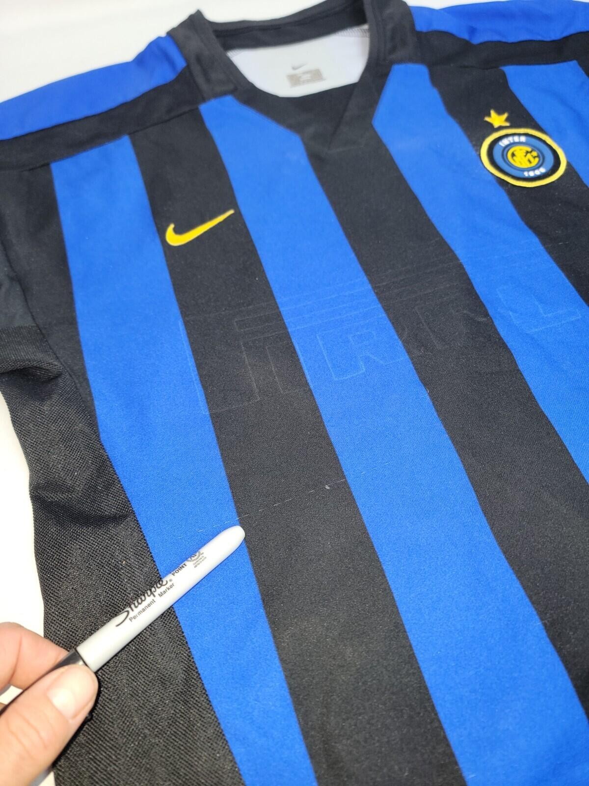 Inter Milan Internazionale 2000s Nike Home Football Soccer Jersey Size Small