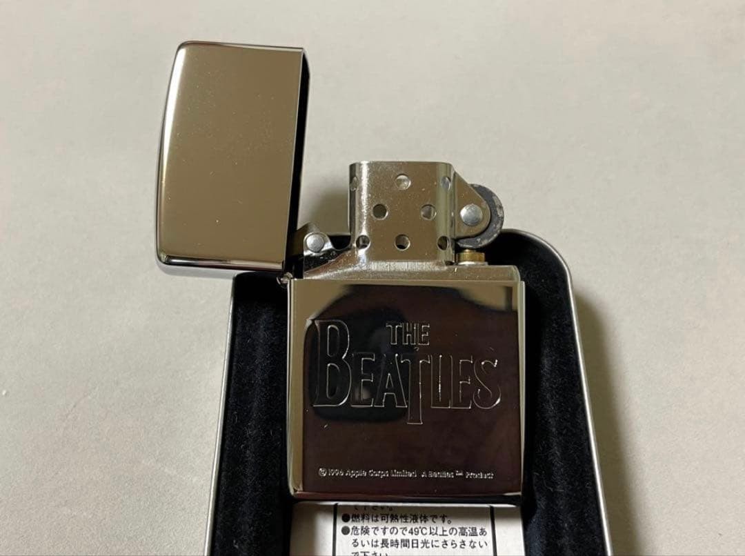 Zippo The Beatles Mirror Etched Rare Made in 1997 Unused