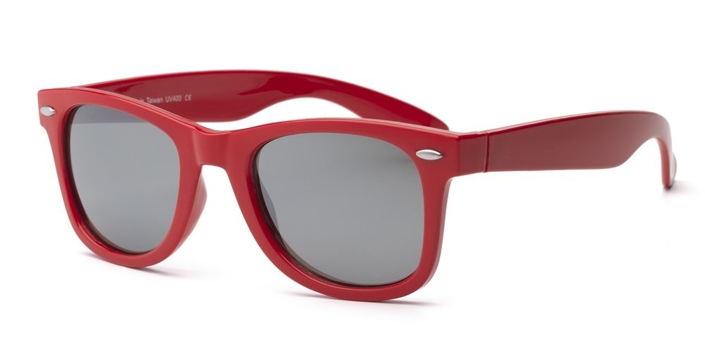 Real Shades Swag Sunglasses UV Protection, Red Frame, Silver Mirror Lens
