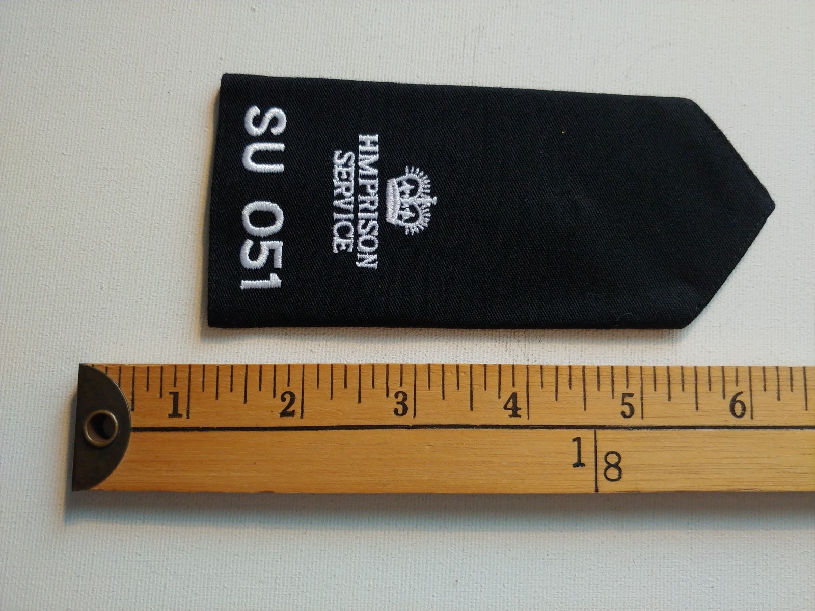 ENGLAND PENITENTIARY PENITENCIER JAIL PRISON GUARD PATCH EPAULET RANK