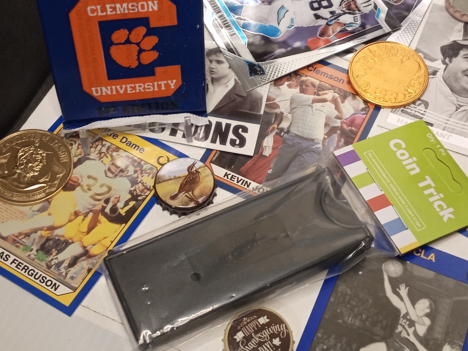Junk Drawer Lot Collectibles, Coins, Cards, Comic, Misc, Special #512B