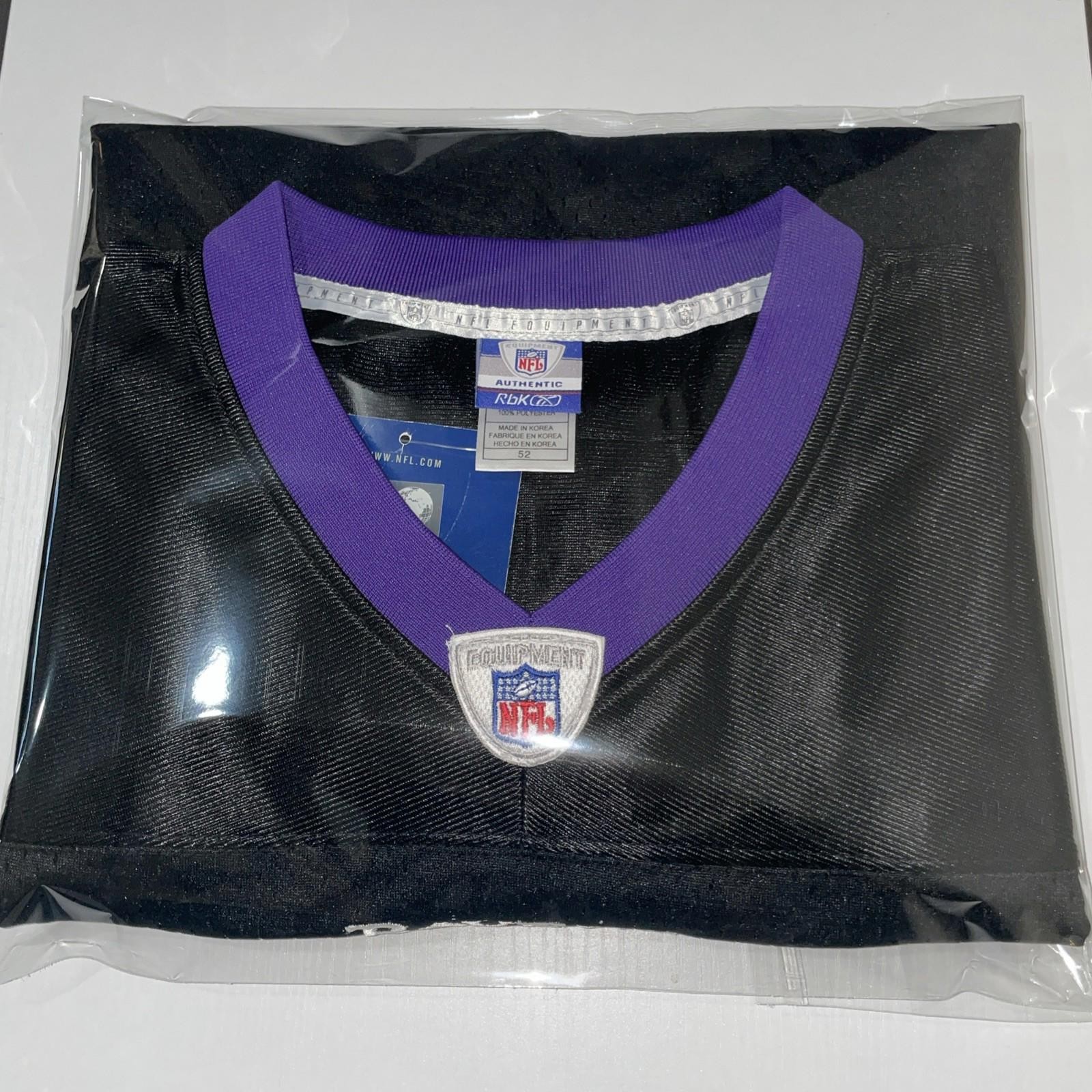 Vintage Reebok NFL Black Baltimore Ravens Jersey Willis McGahee #23 Sz 52 NWT