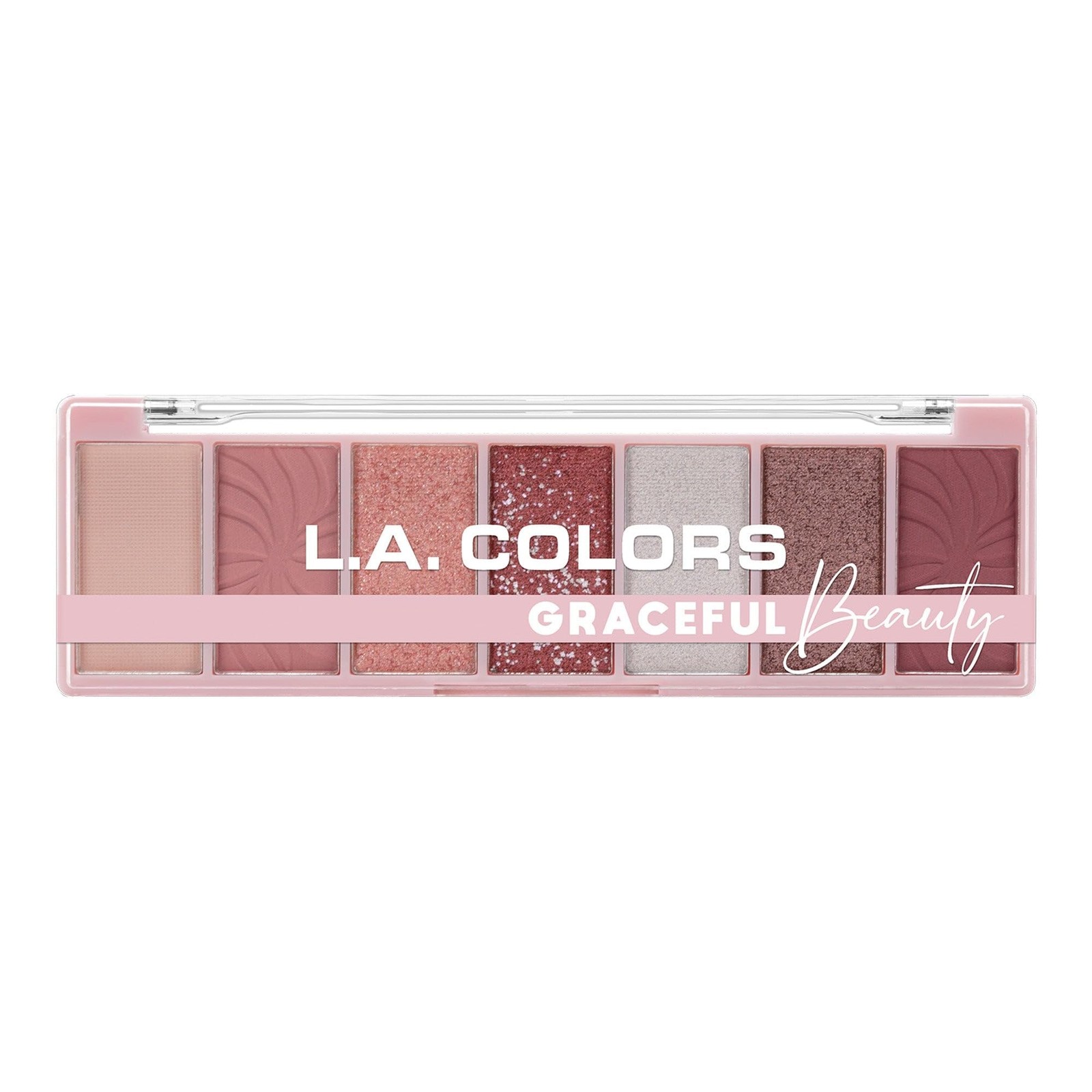 L.A. COLORS Alluring Beauty 7 Color Eyeshadow Palette, Graceful CES499