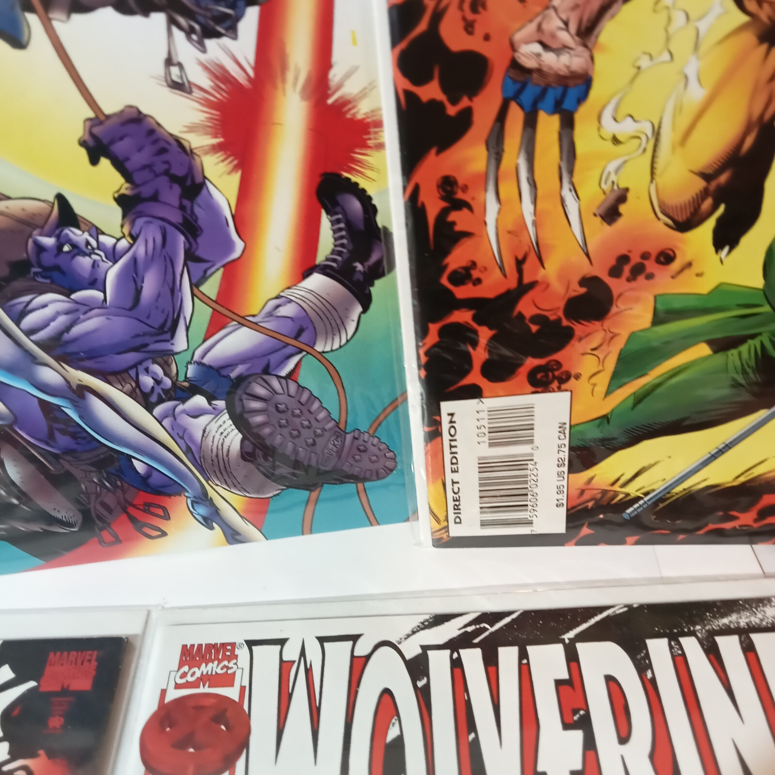 Lot of 5 Wolverine Comics Marvel 1995 1996 VF+ 25 Year Old Vintage Collection