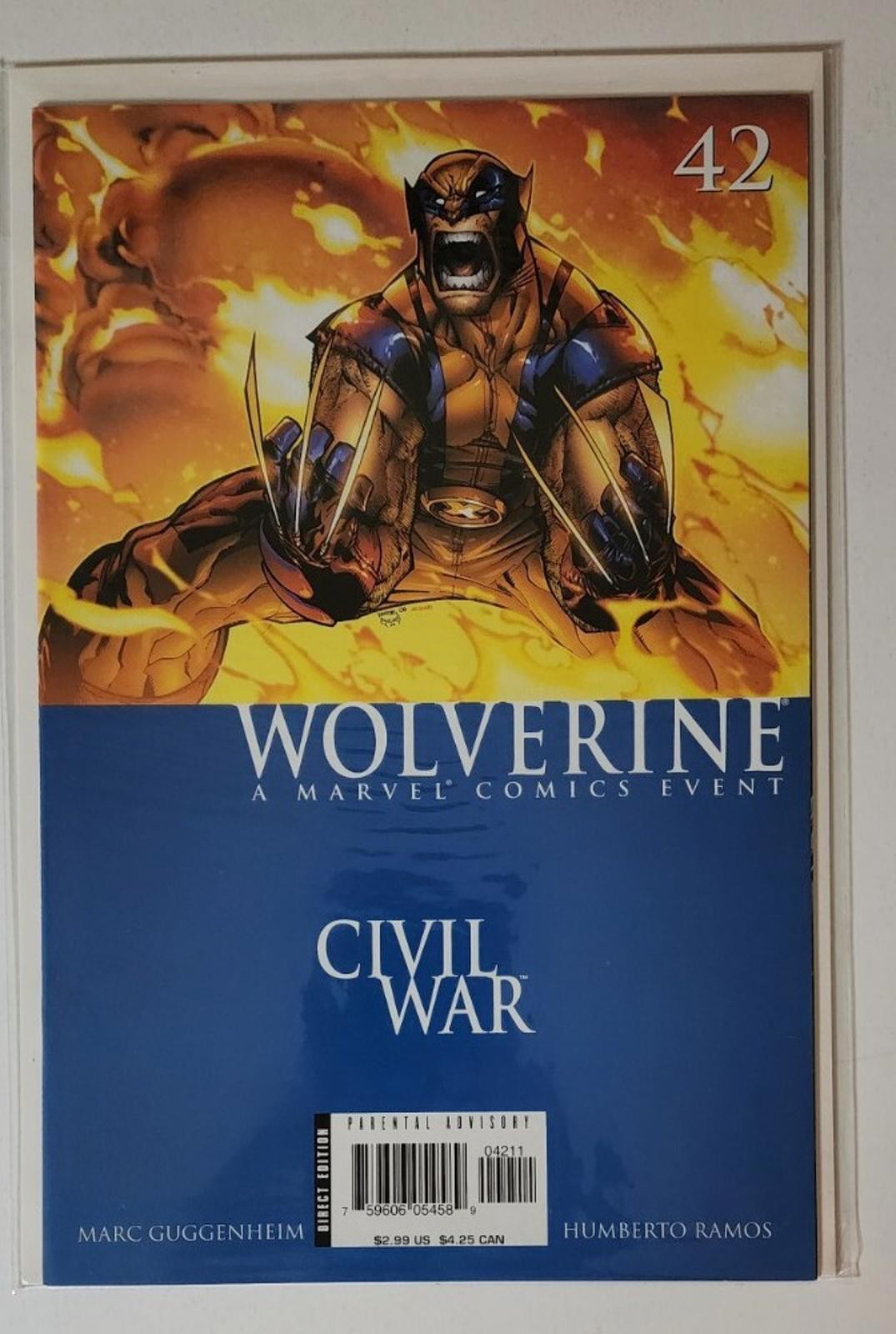 Wolverine #42 45 46 47 Civil War 4 book lot Marvel NM
