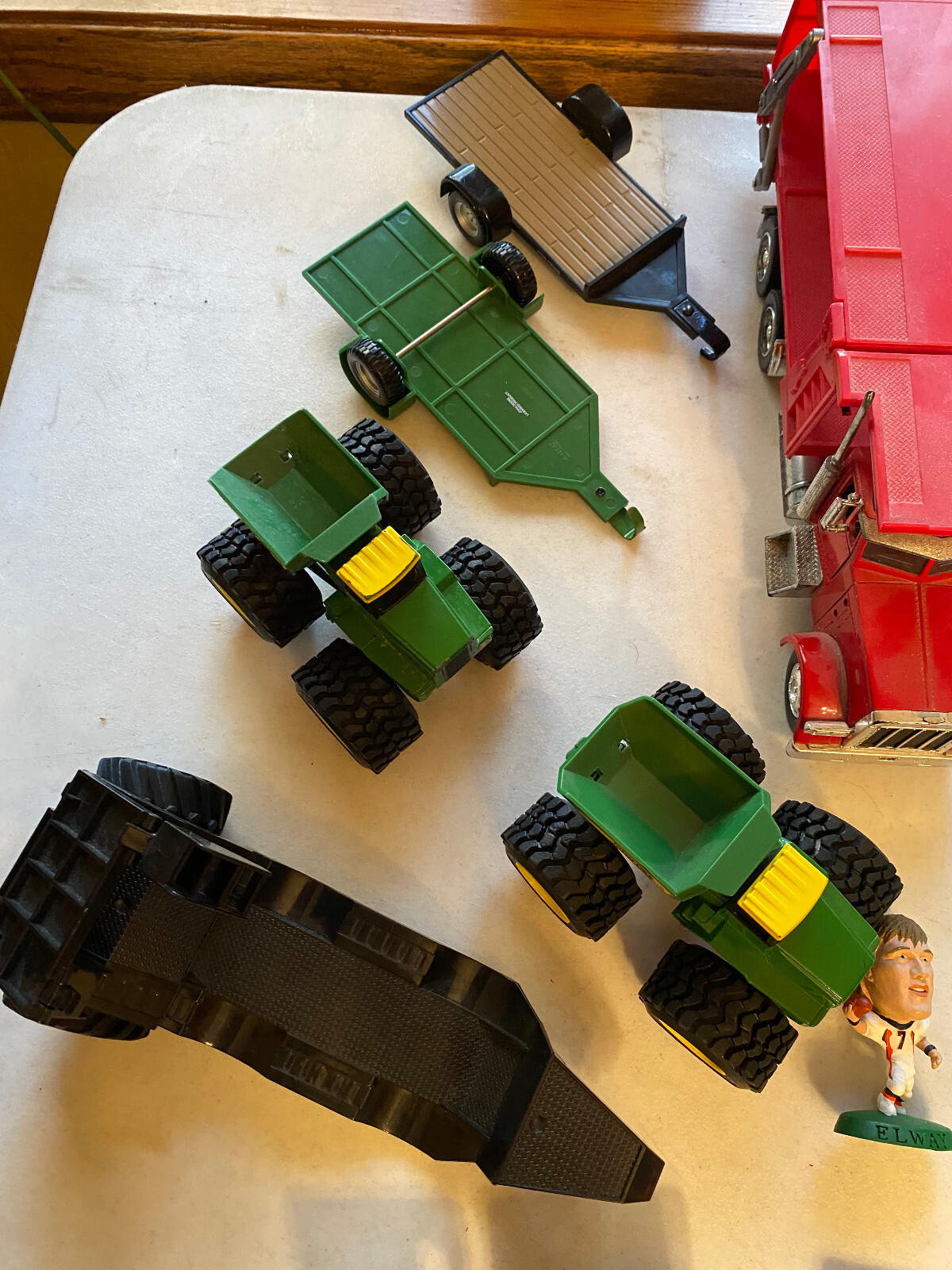 Huge Junk Drawer Toy Games Car Tractors Semi Blocks Figures NFL Stuff Lot Bundle