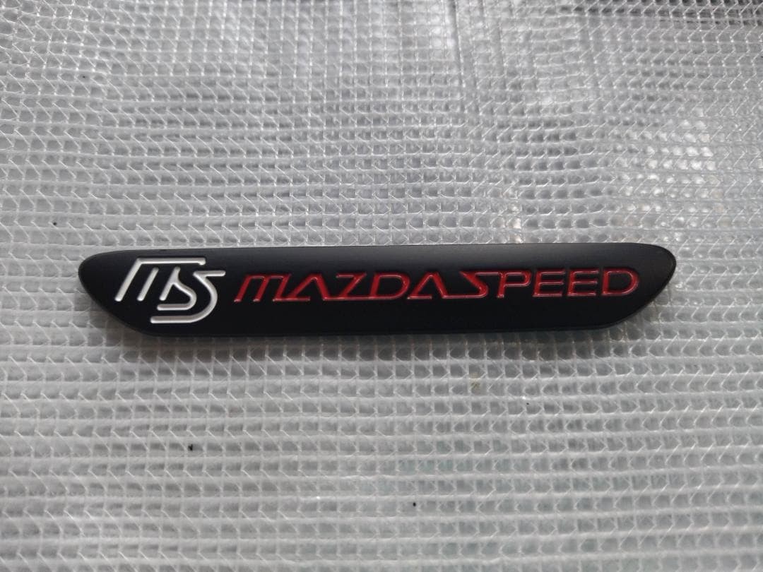 MAZDASPEED emblem plate black