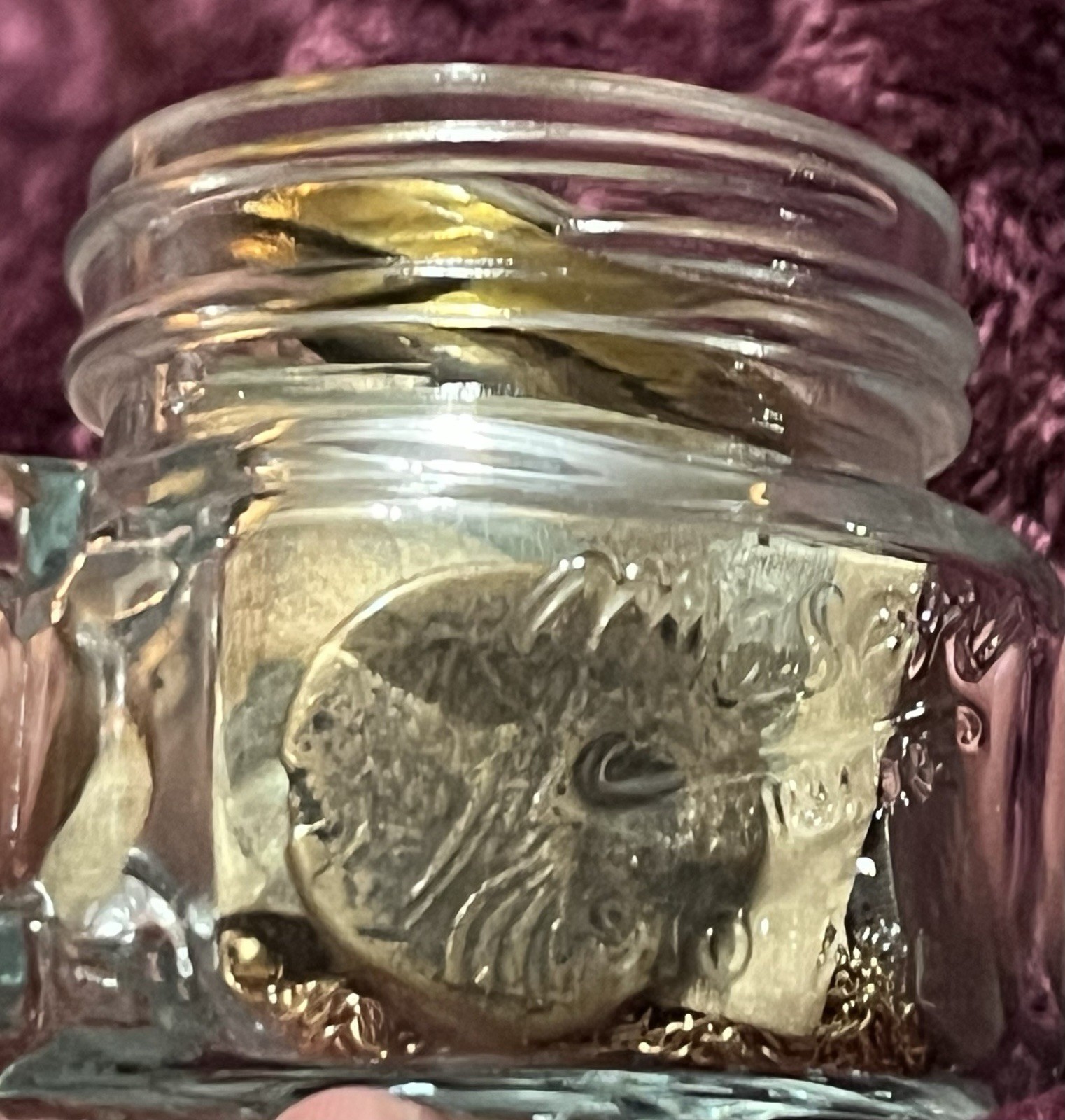 Mason Jar Filled W/ Coins Jewelry Stamps Pocket Watch + More$$$