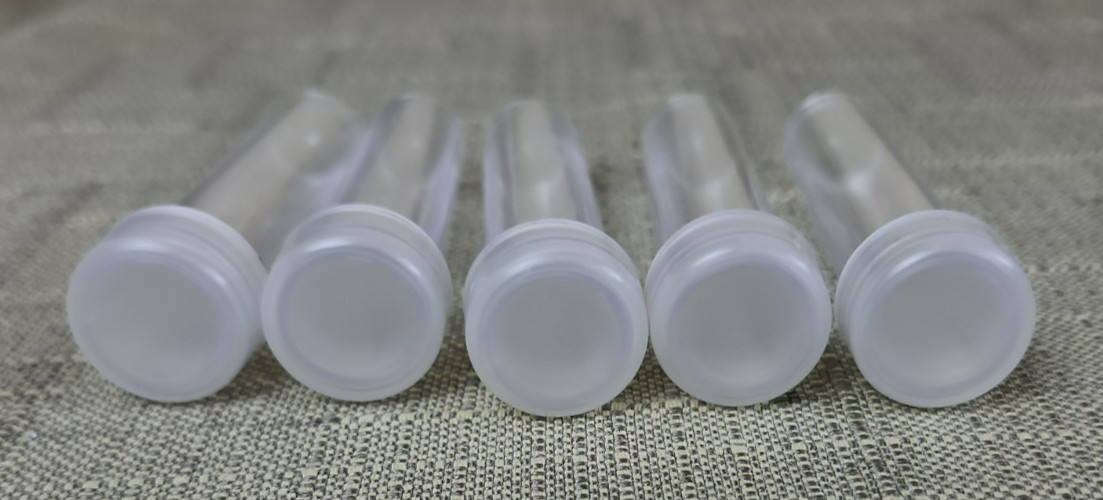 Junk Drawer Lot of New Plastic Tubes Containers with Lids, Various Sizes