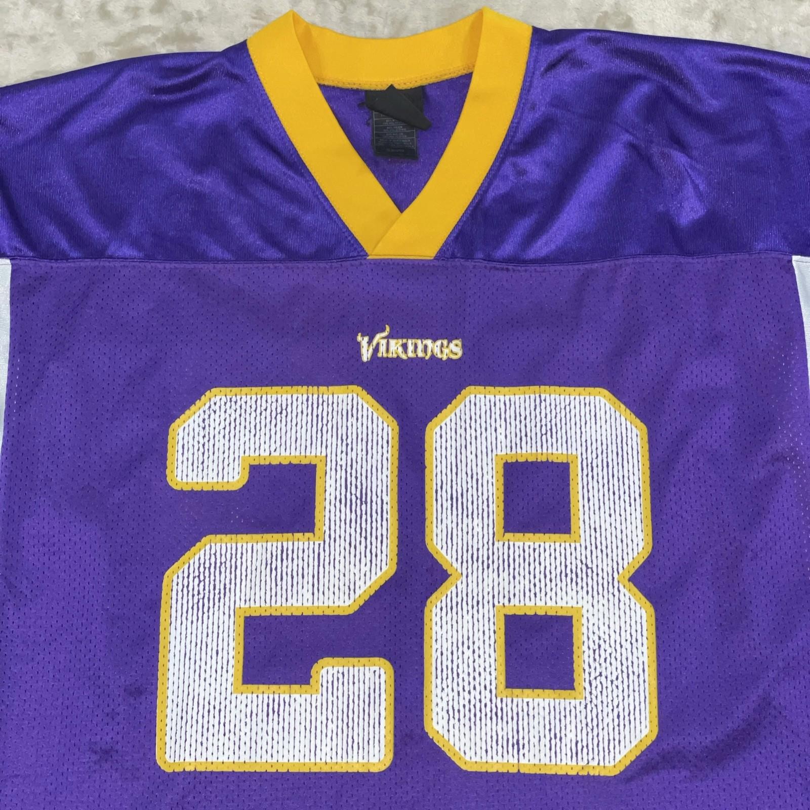 NFL Reebok Minnesota Vikings #28 Adrian Peterson Men’s Size XL Jersey Purple