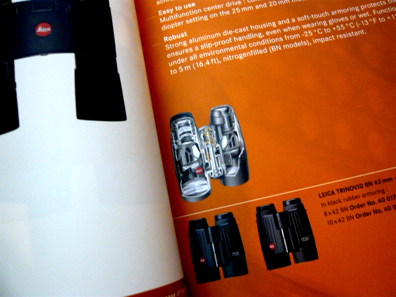 Leica Nature Observation. Binocs and Scopes. 100 pages. English specs.