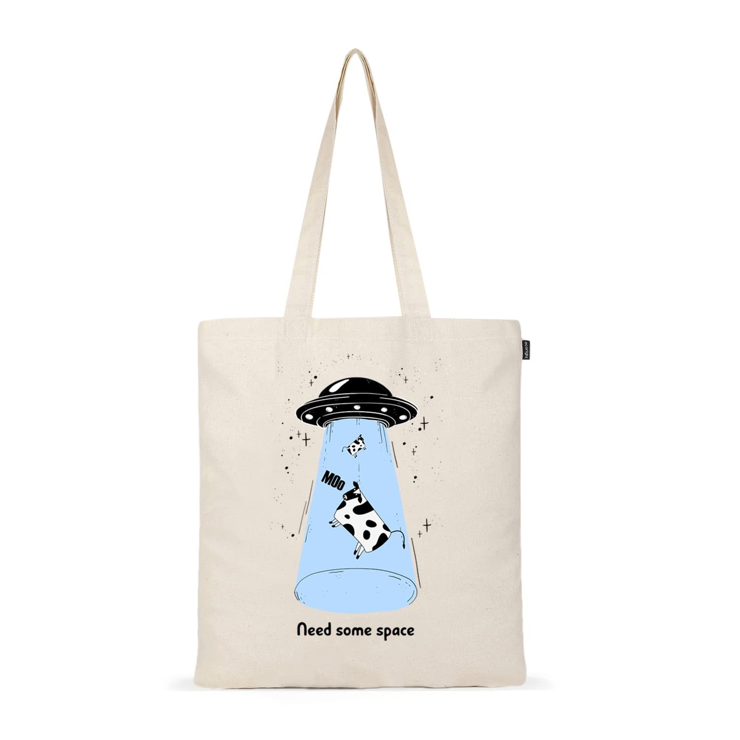 Eco Right Ecoright Canvas Reusable Cotton Tote Bag Women School Grocery Shopping