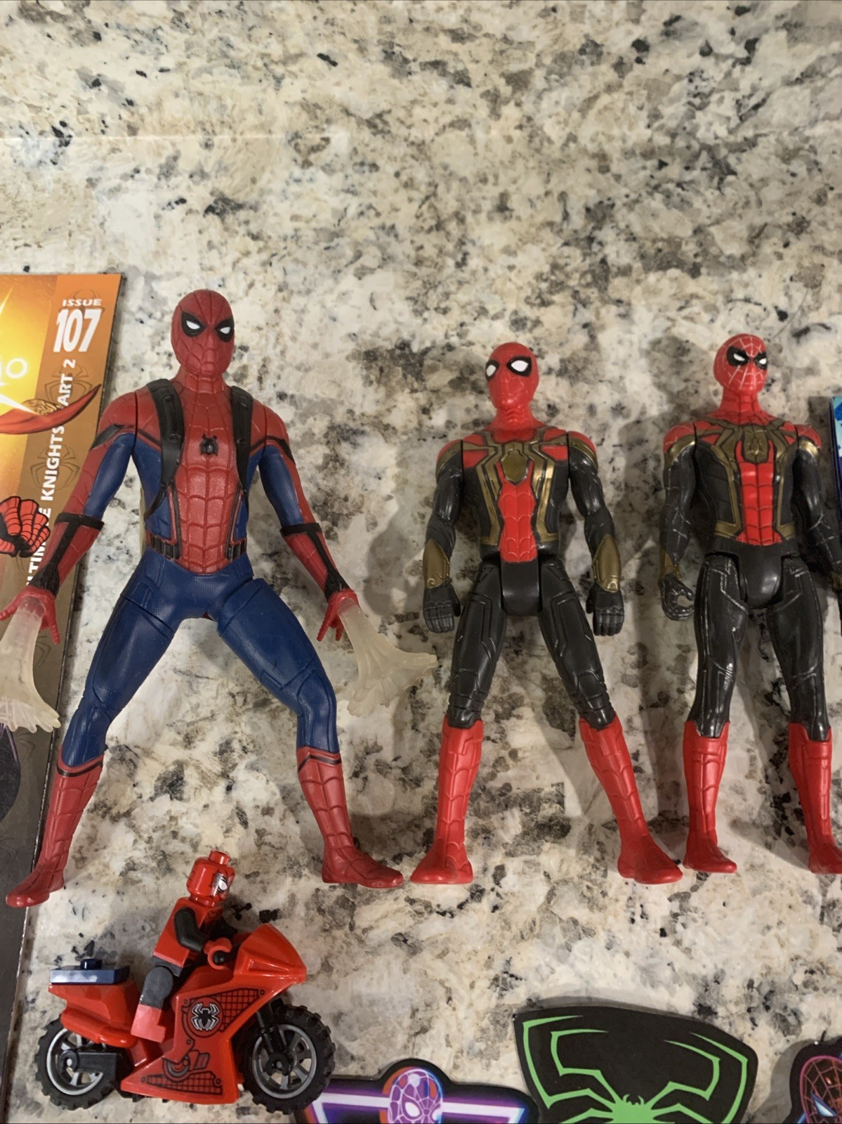 Junk Drawer Marvel Spiderman Themed Collector Items Comics Action Figures & More