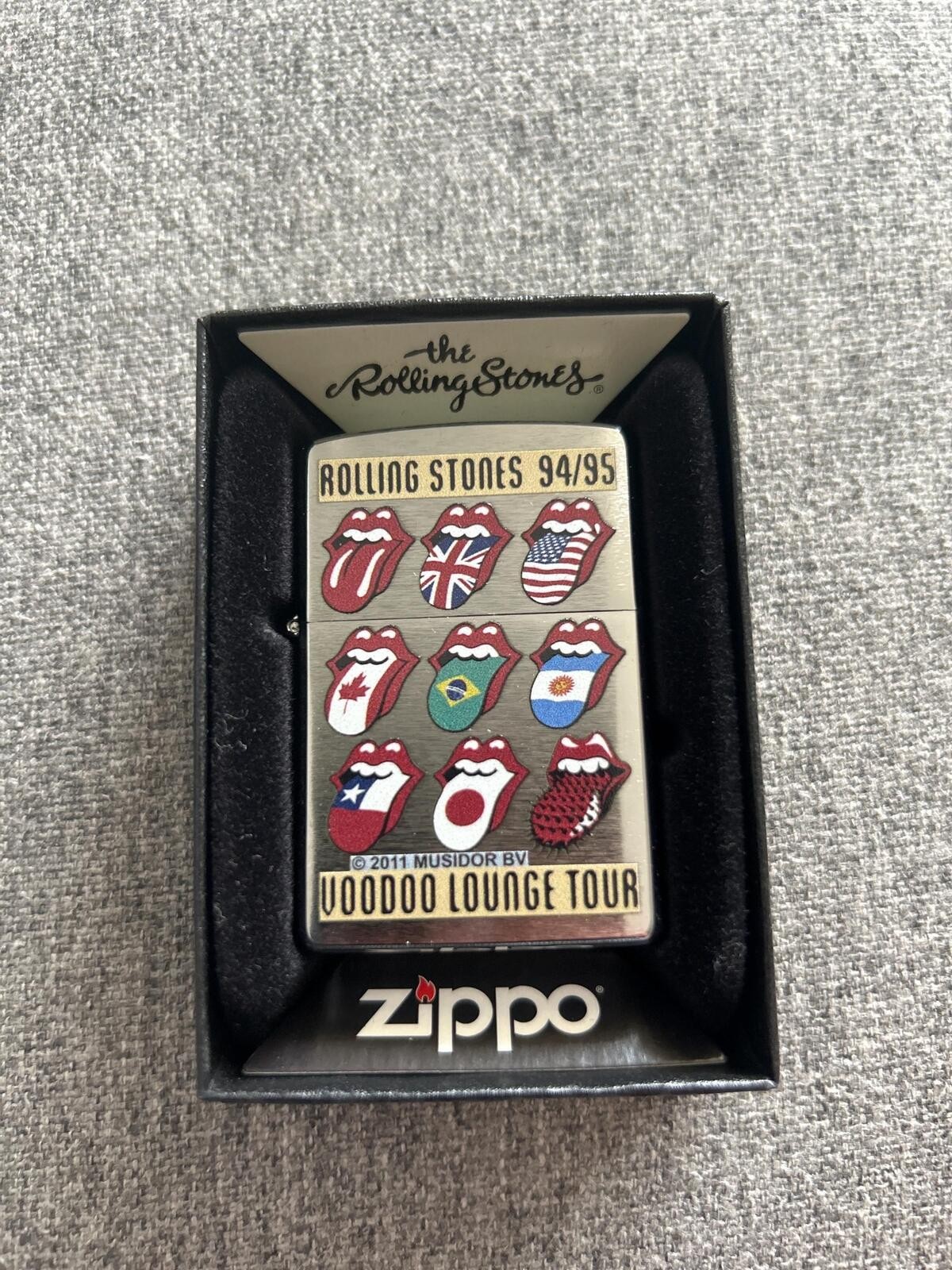Zippo The Rolling Stones 1996 VooDoo Lounge Matte Cigarette Lighter NEW IN BOX