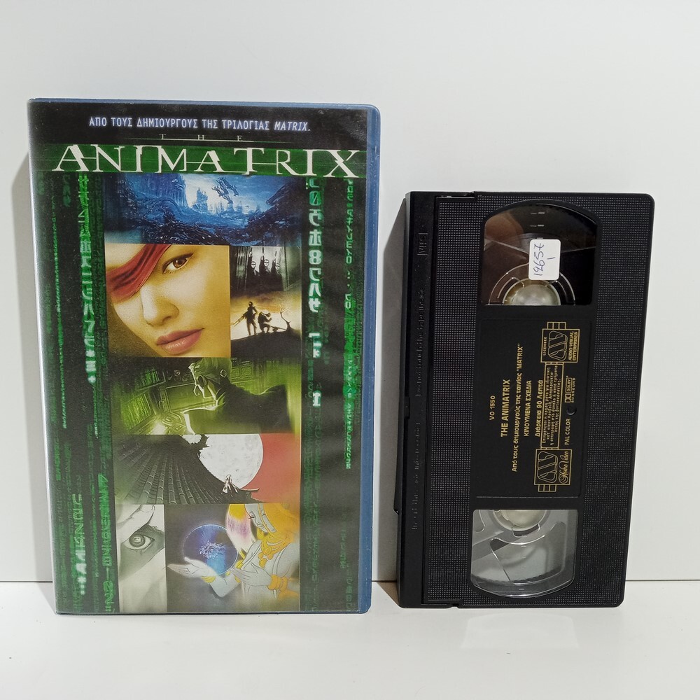 EX-RENTAL VHS TAPE GREEK SUBS PAL The Animatrix 2003 MATRIX Kevin Richardson