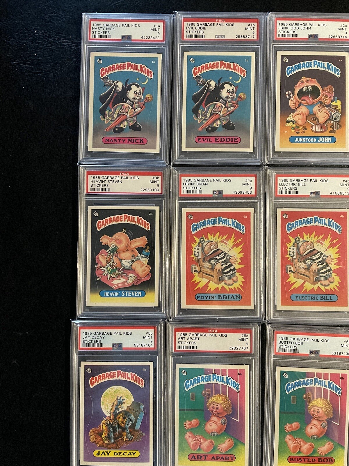 Garbage Pail Kids OS1 ALL PSA 9 Lot! THE ENTIRE 88 card set Graded Mint!!