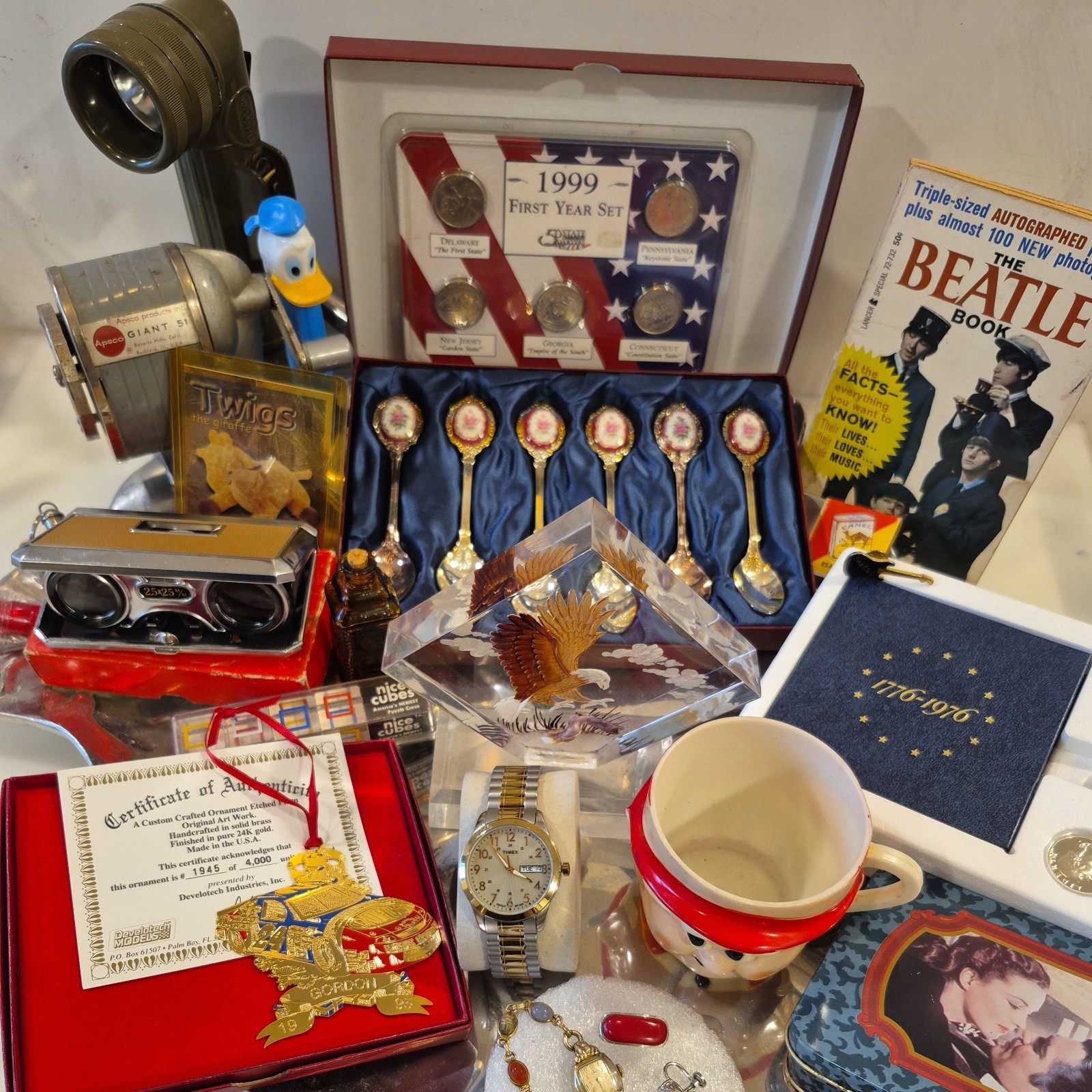 VINTAGE JUNK DRAWER AND 90% SILVER CIRCULATED COIN LOT