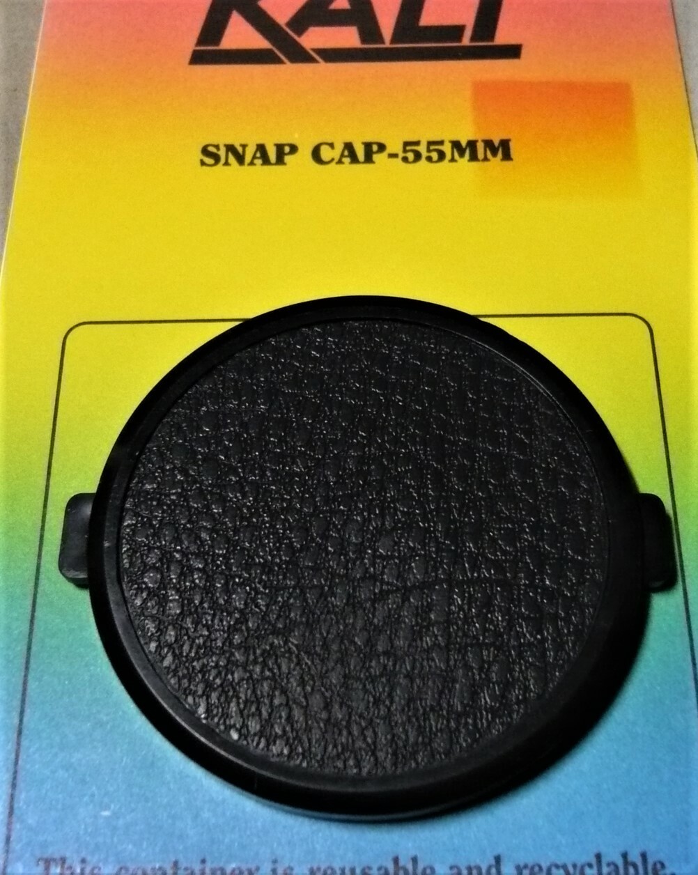 55mm Snap on Front Lens Cap Cover Black. NEW !