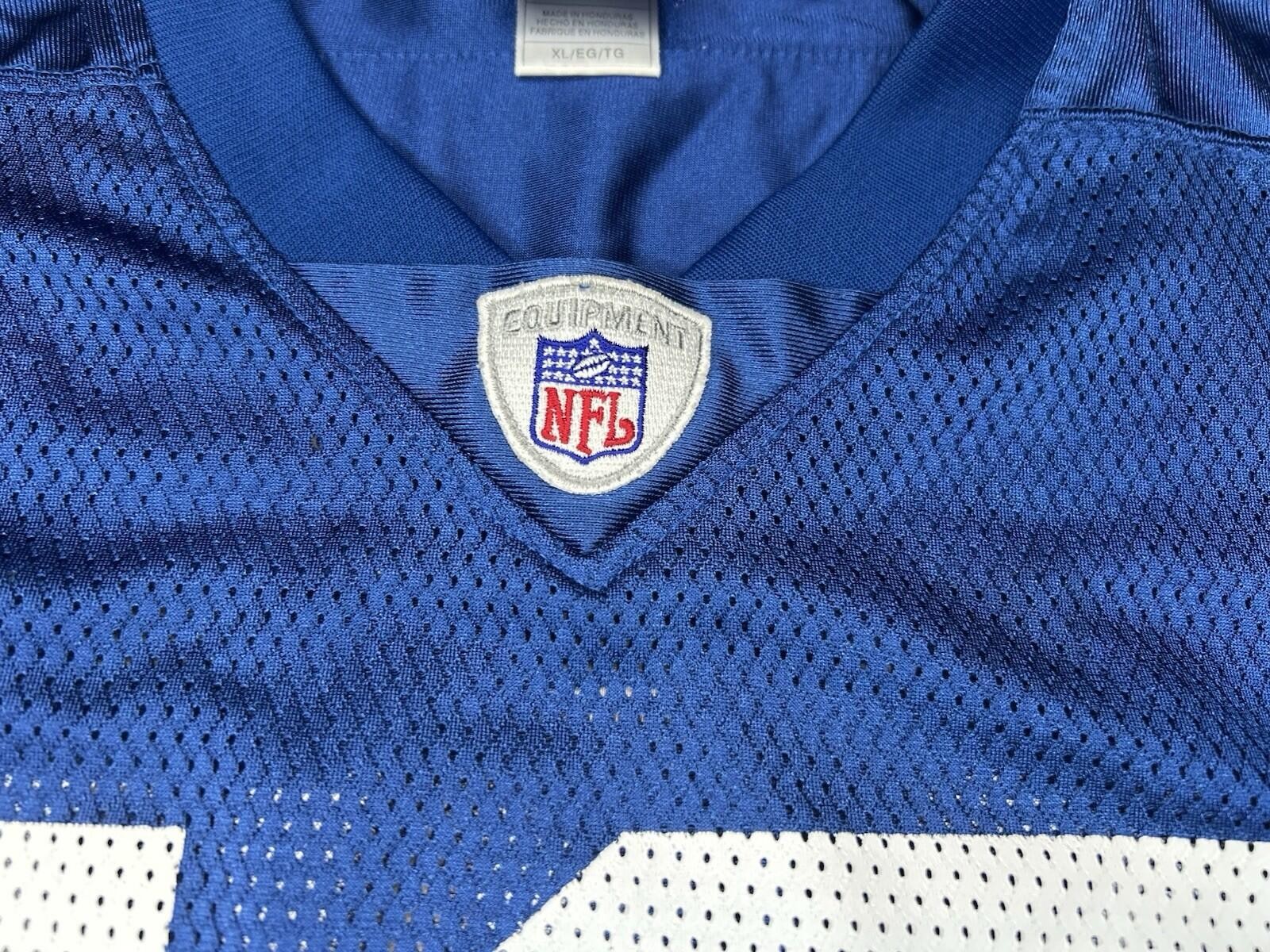 Reebok NFL Indianapolis Colts #18 Peyton Manning Jersey Mens XL Blue On Field