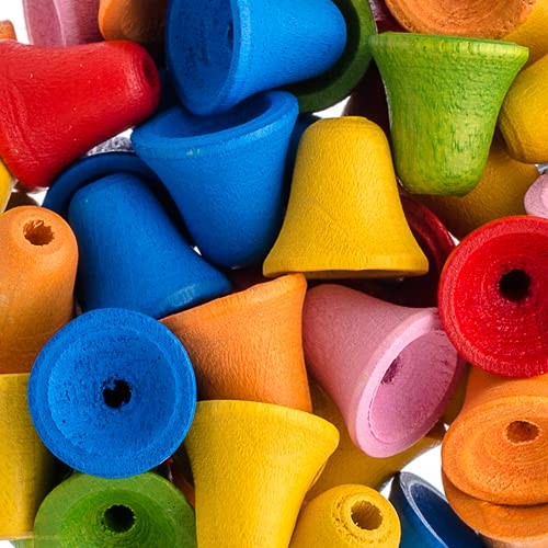 John Bead DIY Jewelry Decoration Making Czech Wood Multicolor 50 Pieces Standard