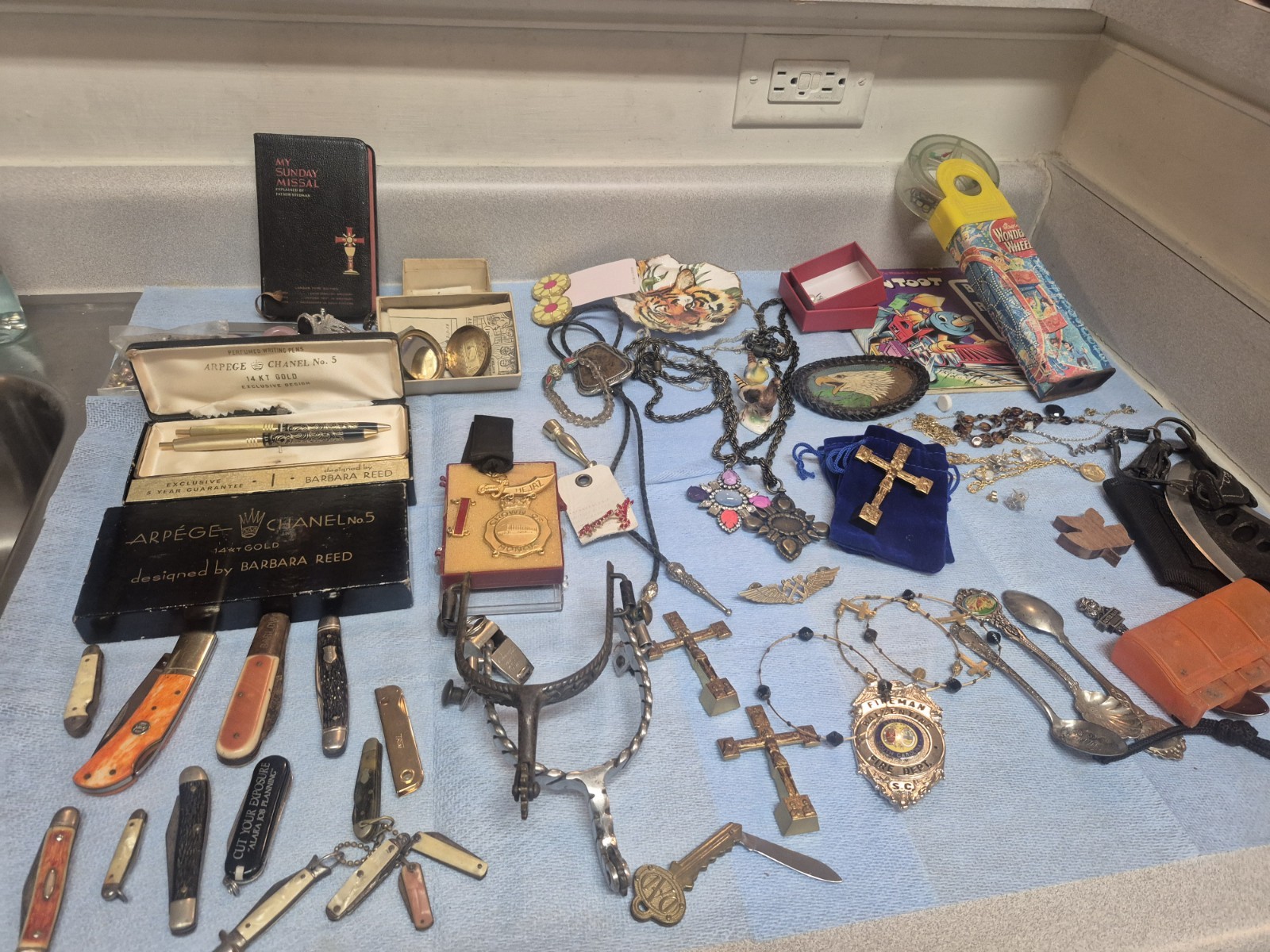 Huge Vintage Junk Drawer Lot Collectibles Box Resellers Bulk Wholesale Treasures