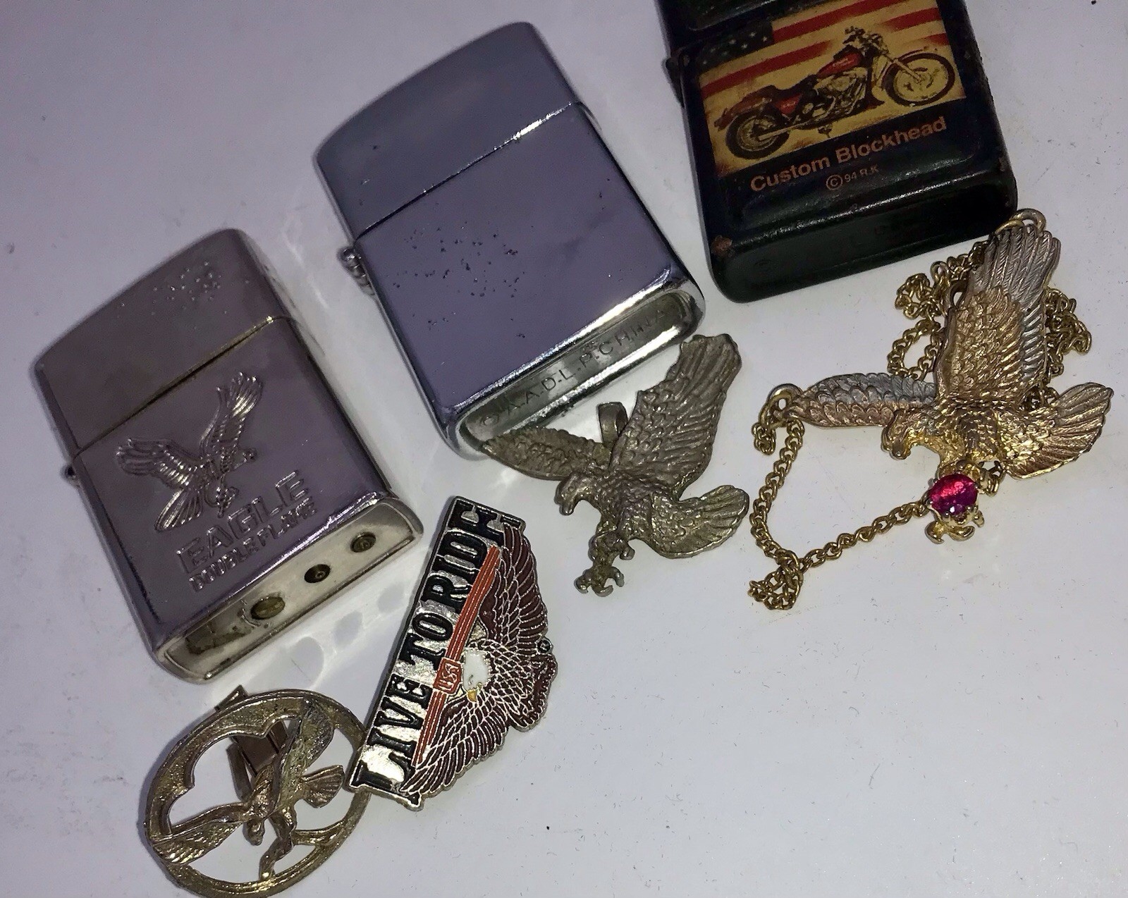 Vintage Lot Of Eagle Items