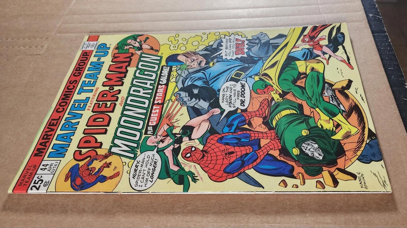 Marvel Team-Up #44 See Photos 1976 Marvel Spider-Man and Moondragon