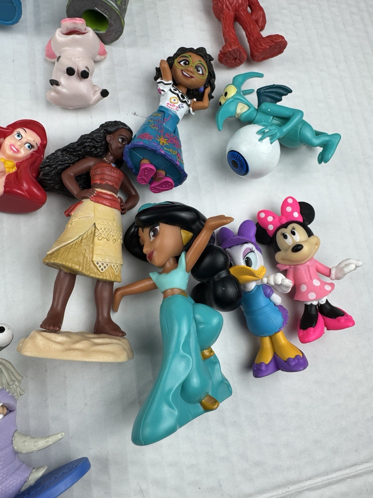 Vintage Junk Drawer Toy Lot 37 Pcs Disney/Pixar/Frozen/PlayMobile/Sesame Street