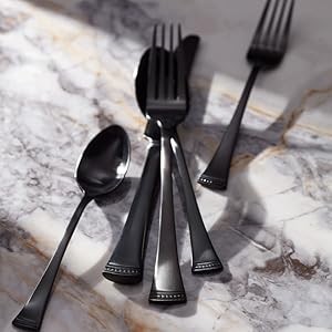 Haveson 65-Piece Flatware Set, 10.15 LB, Metallic