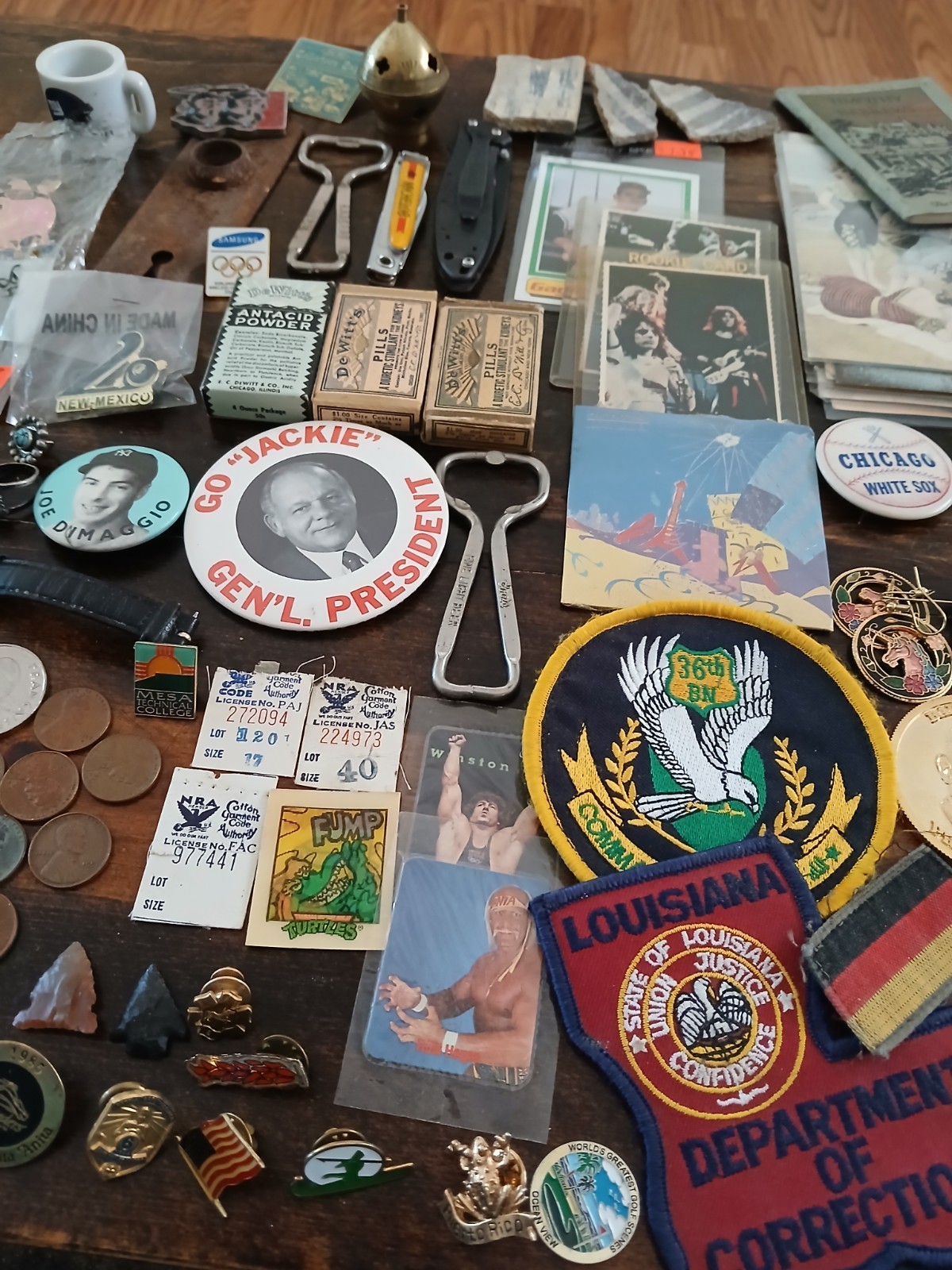 Vintage junk drawer lot of oddball stuff