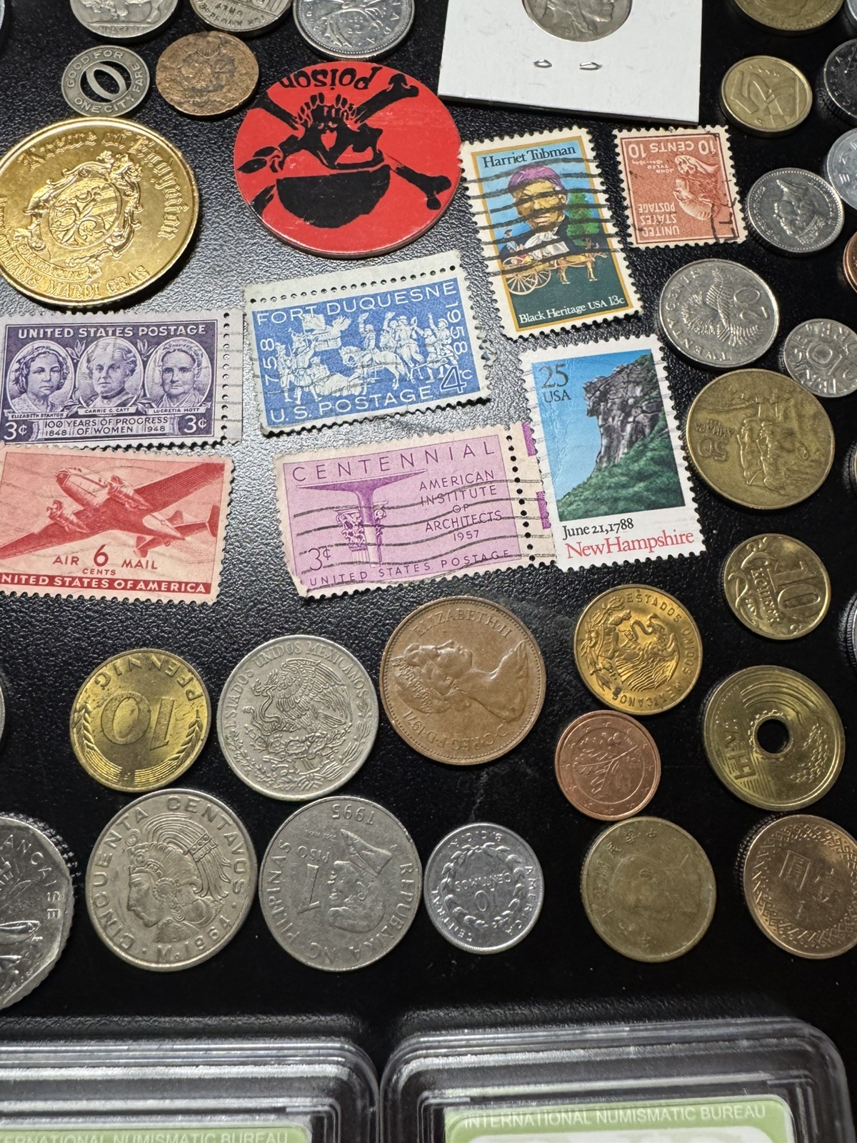 junk drawer lot Coins Cards