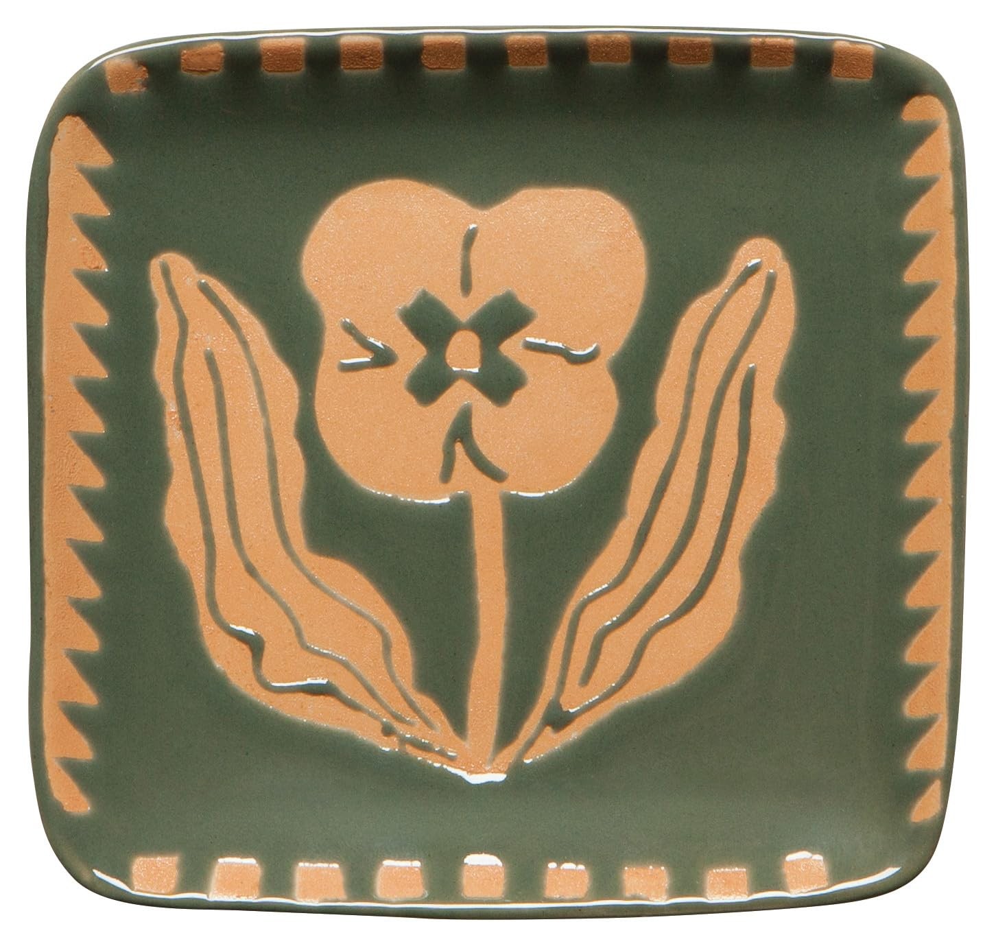 Danica Studio Teppi Imprint Trinket Tray 4 x 3.75in