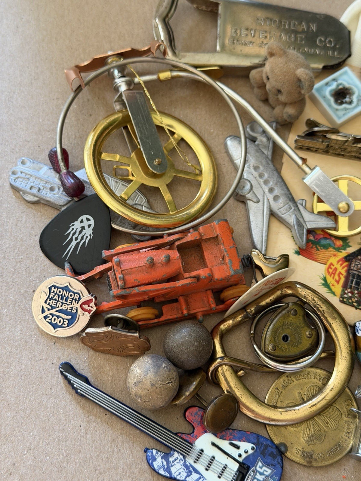 VTG Junk Drawer Lot ~ Collectible ~ Treasures ~ Jewelry ~ Toy ~ Bottle Opener