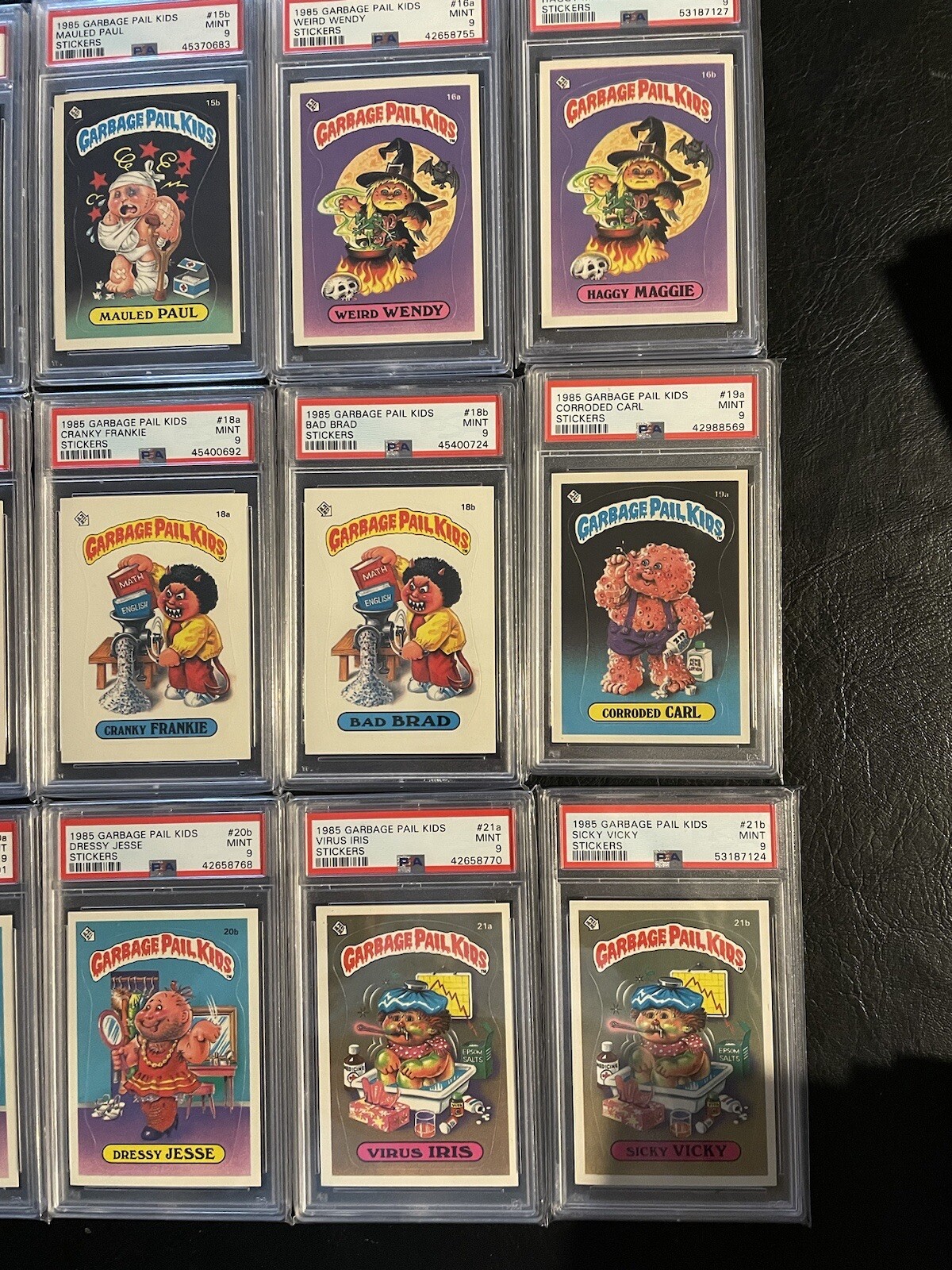 Garbage Pail Kids OS1 ALL PSA 9 Lot! THE ENTIRE 88 card set Graded Mint!!