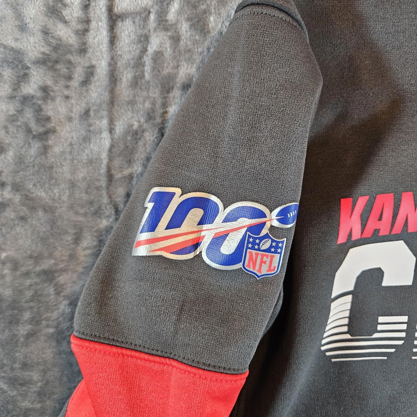 Nike KC Chiefs 2019 Unisex S NFL 100 Anniversary Hoodie Gray