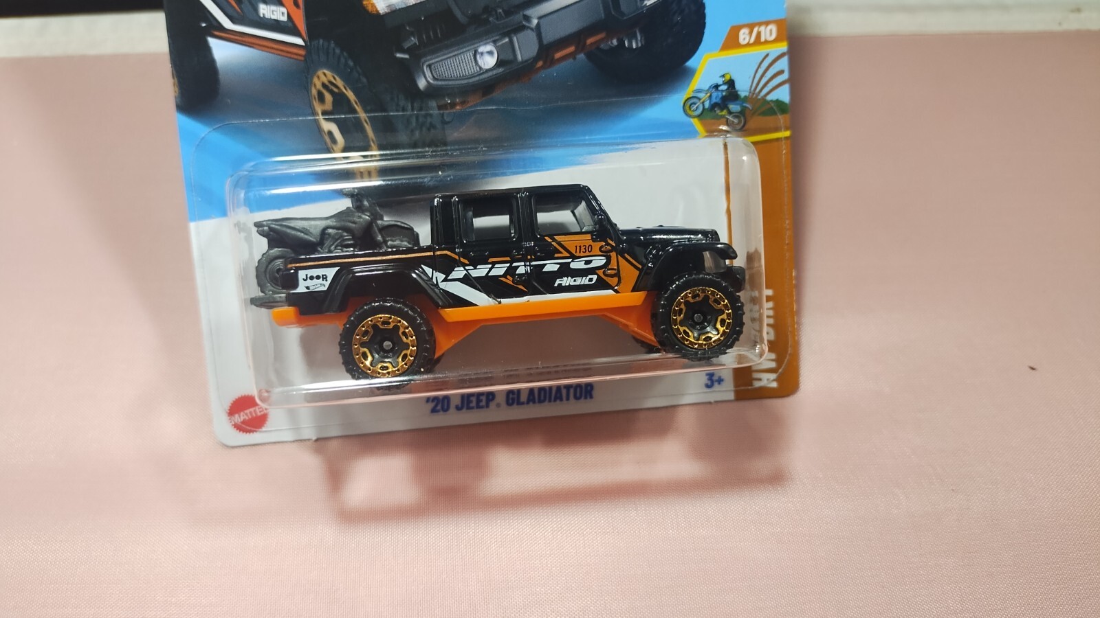 Hot Wheels ’20 Jeep Gladiator HW Dirt Series #6/10 Black Diecast 1:64 Scale New
