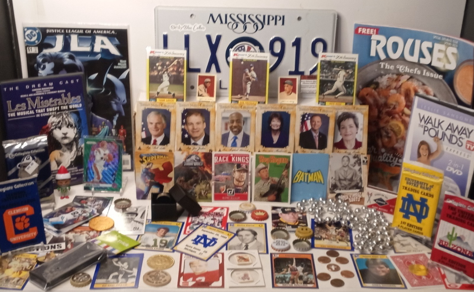 Junk Drawer Lot Collectibles, Coins, Cards, Comic, Misc, Special #512B