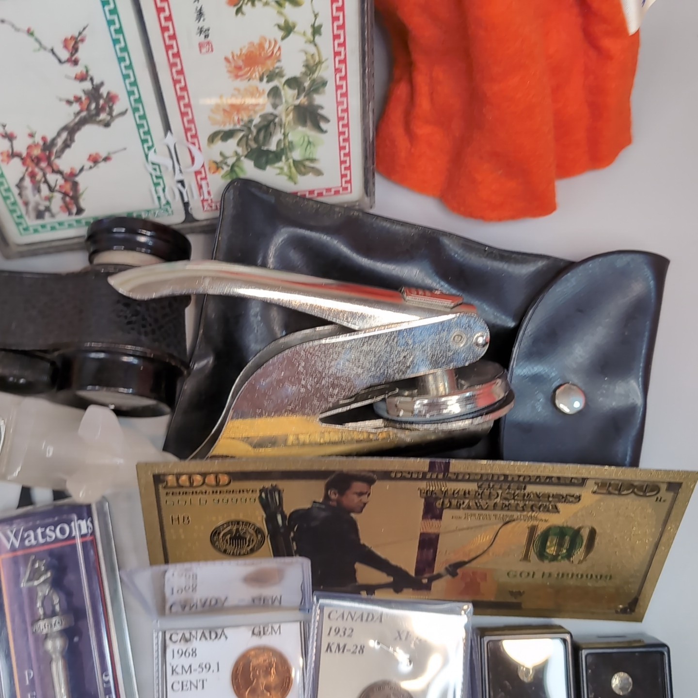 Vintage Collectibles Lot – Coins, Gemstones, Spoons, Toys, Spoons, Pins – Estate