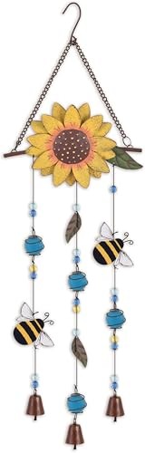 Sunset Vista Designs Bumblebee & Sunflower Suncatcher, 25-inch Height