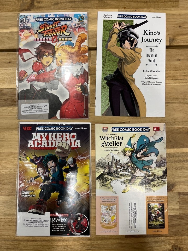 Lot of 34 comic books and Prints – some sealed – Loot Crate, Anime, Marvel, DC
