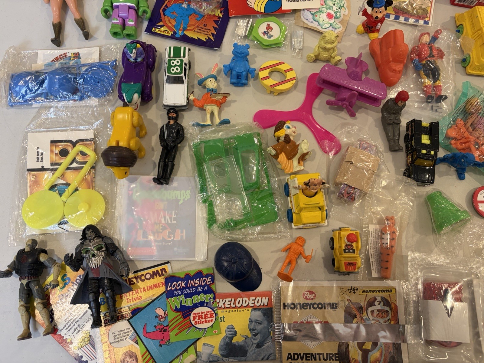 Big Mixed Junk Lot 80s Figures Cereal Prizes More Look