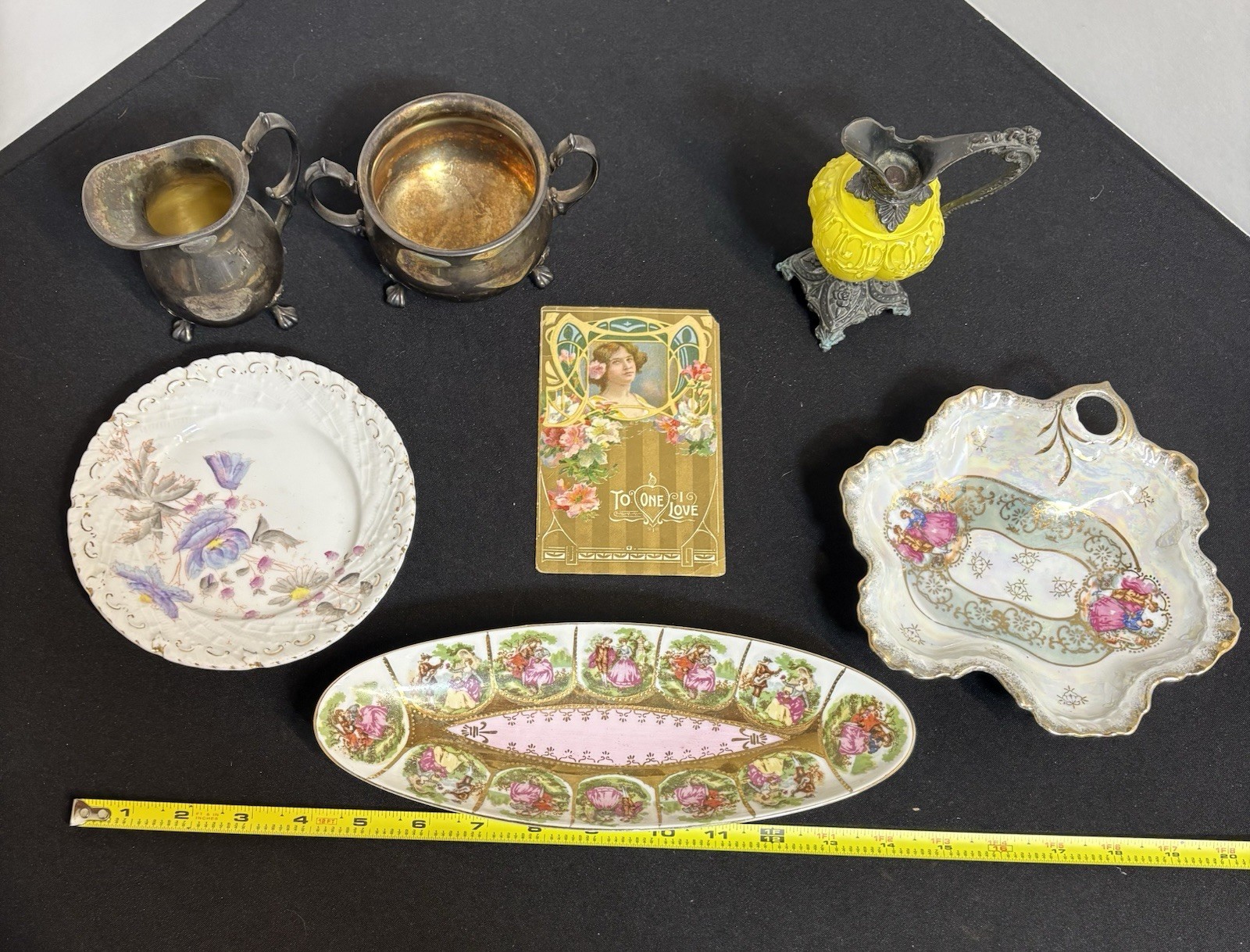 Old Estate Antique Vintage Lot Misc Items 7 Pcs International Silver, Trinkets