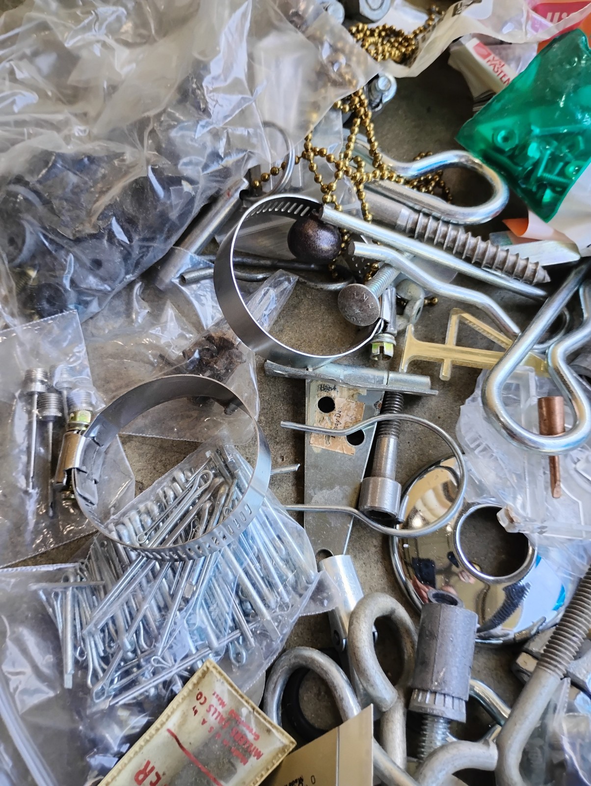 Vintage Junk Drawer Lot Grandpa’s Hardware , Timer Ect.