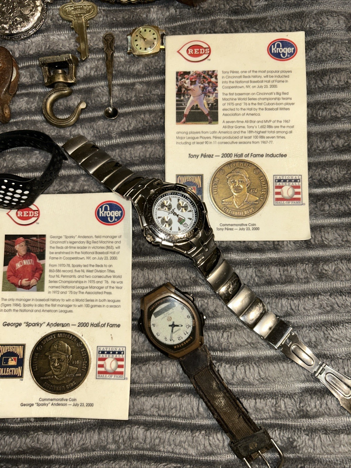 Junk Drawer Old Untested Interesting & Miscellaneous Stuff Watches Coins DETAILS