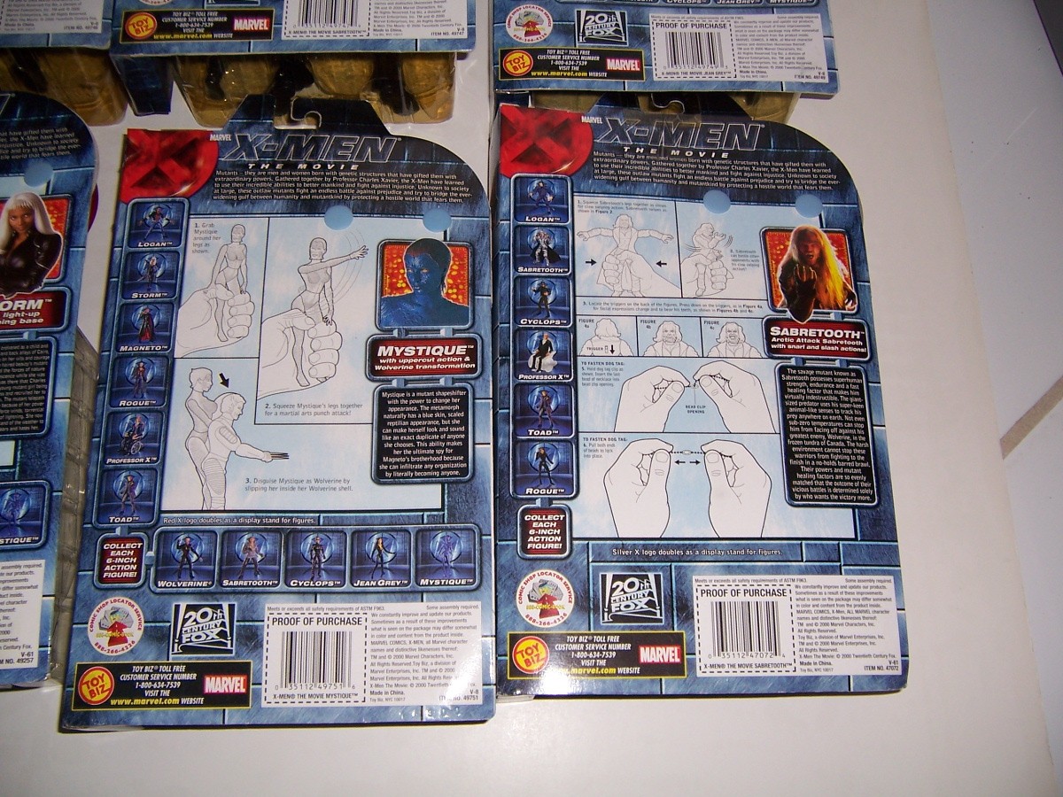 NEW X-MEN The Movie Figure Lot Set of 12 – One Owner Rogue Mystique Wolverine +