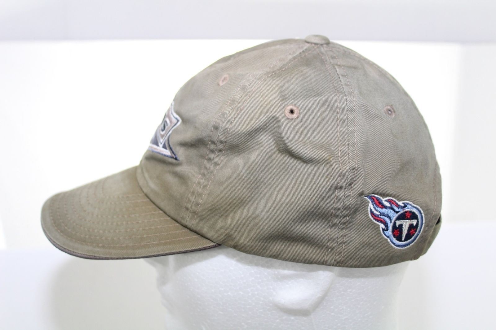 Vintage Tennessee Titans NFL Khaki Dad Hat American Needle 1 Size Strapback Cap