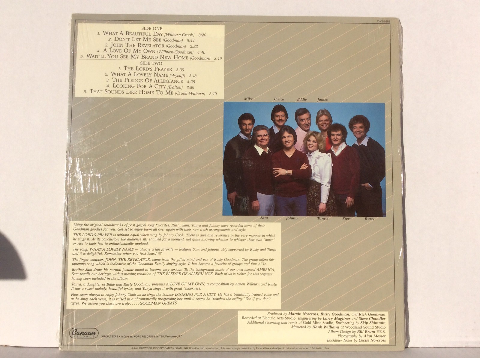 The(Happy)Goodmans(Rusty, Sam, & Tanya)GOODMAN GREATS Lp w/ Michael English MINT