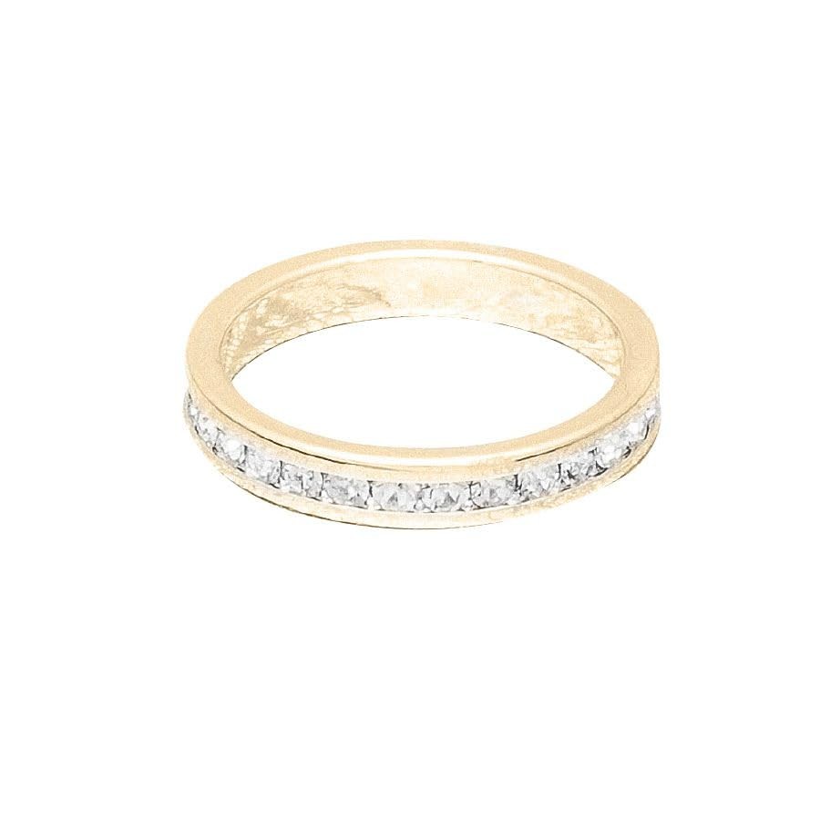 Maya J April Birthstone Yellow Gold Stackable Ring, Size 10, Diamond