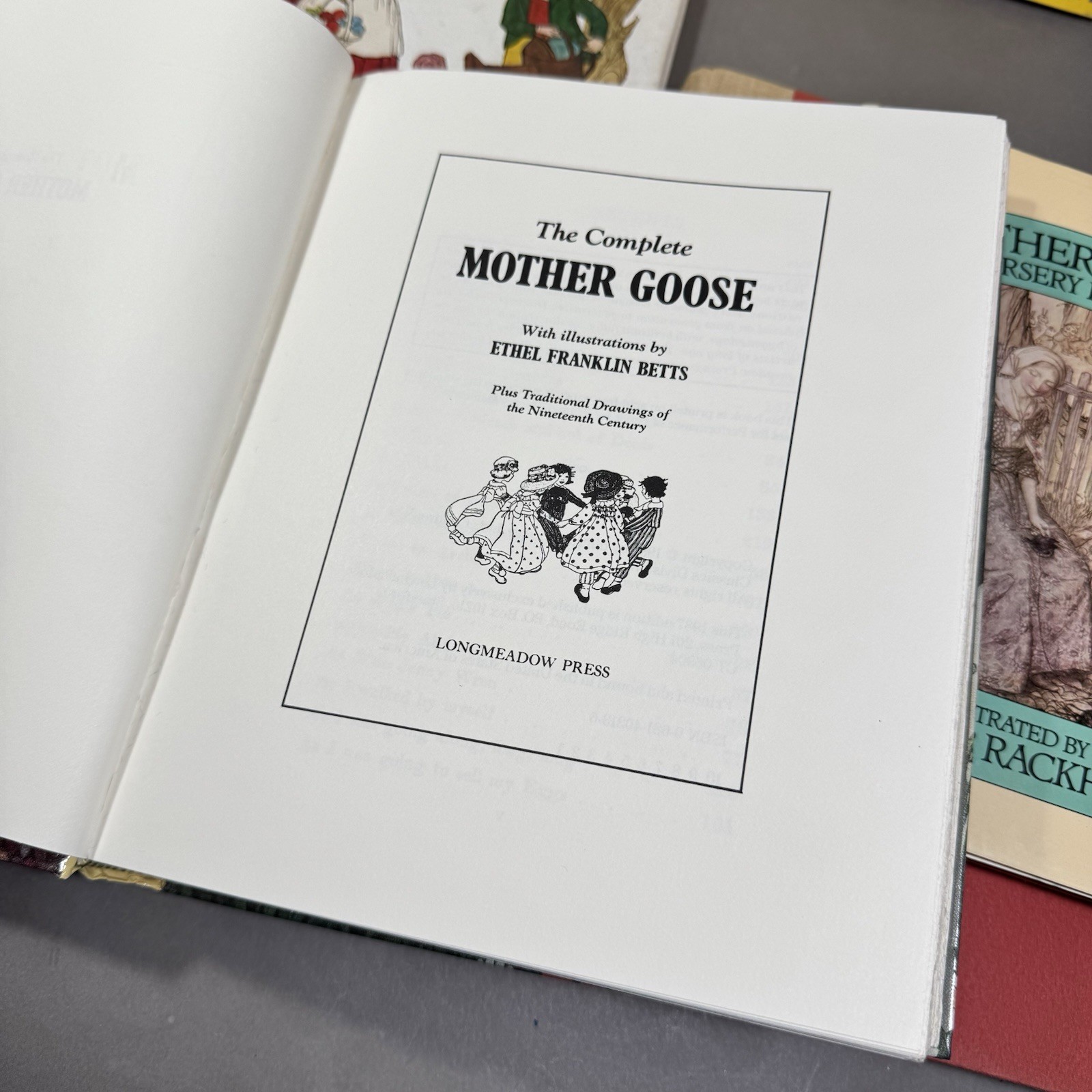 Vintage MOTHER GOOSE Fairy Tale Children’s Book Lot of 7 Books
